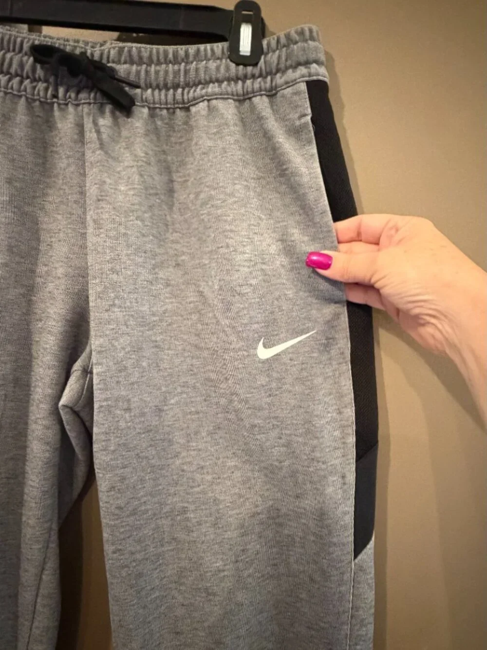 Women's Nike Showtime Therma Flex Basketball Pants Black Gray, Size Large